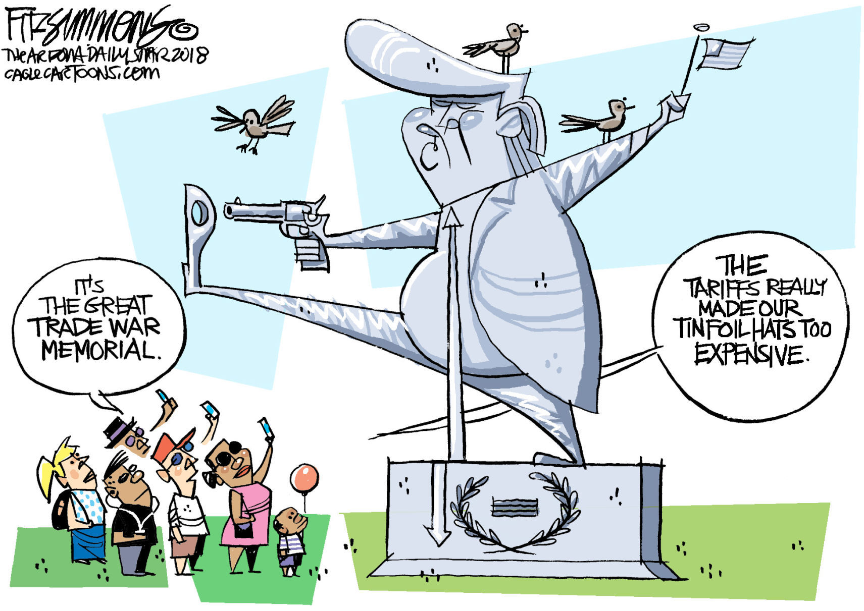 Daily Fitz Cartoon: Trade War